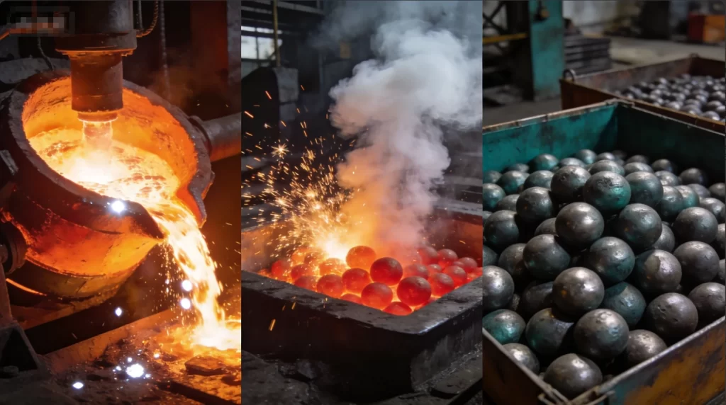 O processo de fabricação de esferas de moagem