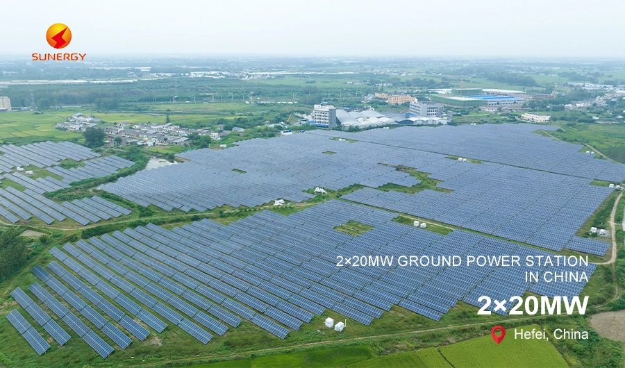 SUNERGY 20MW×2 Ground Solar Power Station in China