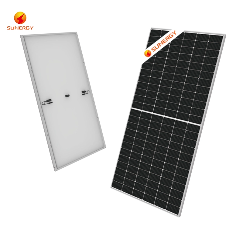 panel solar bifacial mono perc de medio corte