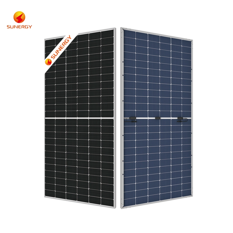 panel solar bifacial mono perc de medio corte