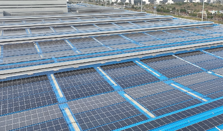 painéis solares comerciais