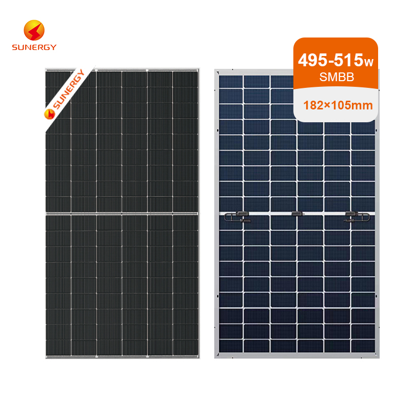 SUNERGY NEW SOLAR CELL(182*105MM) Mono  Crystalline Solar Panel  495-515W