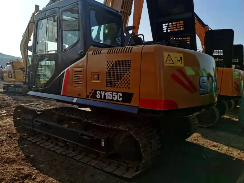 Sany 155C Excavator آلات حفارة مستعملة بلطف