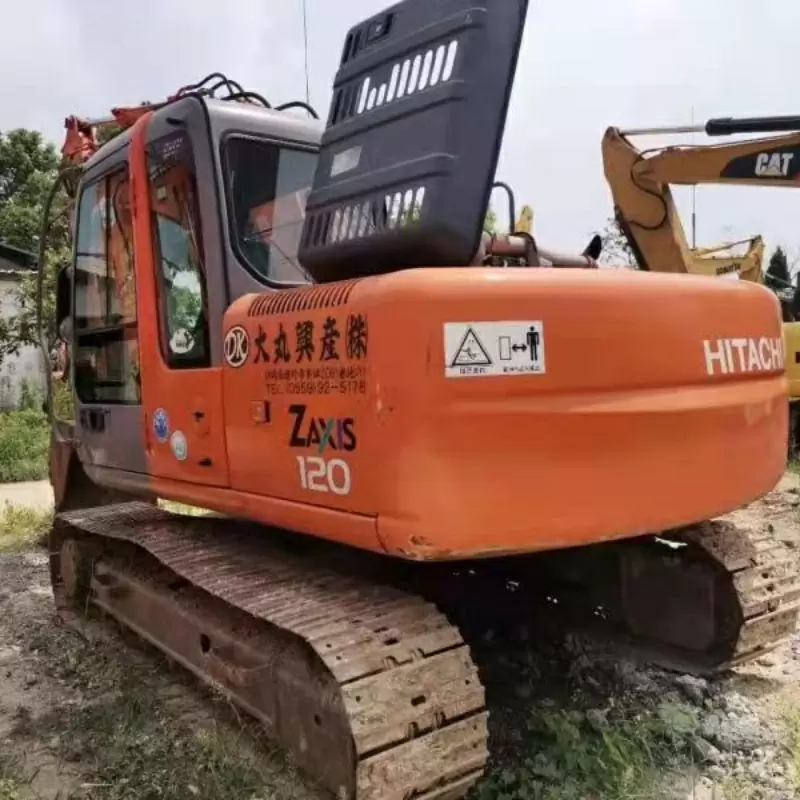 Hitachi ZX120-6 d'origine a utilisé la machine d'excavatrice sur chenilles