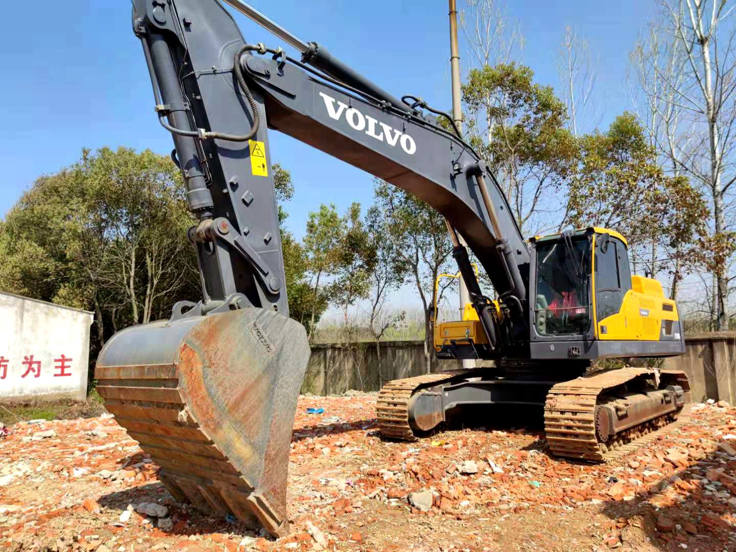 Pelle de construction sur chenilles Volvo EC380DL d'occasion d'origine