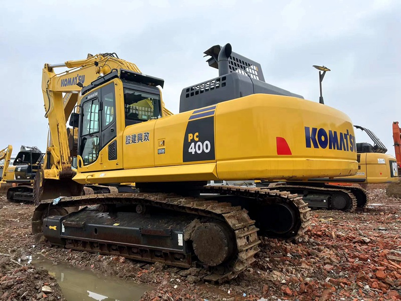 Excavadora de orugas de construcción Komatsu PC400 original usada