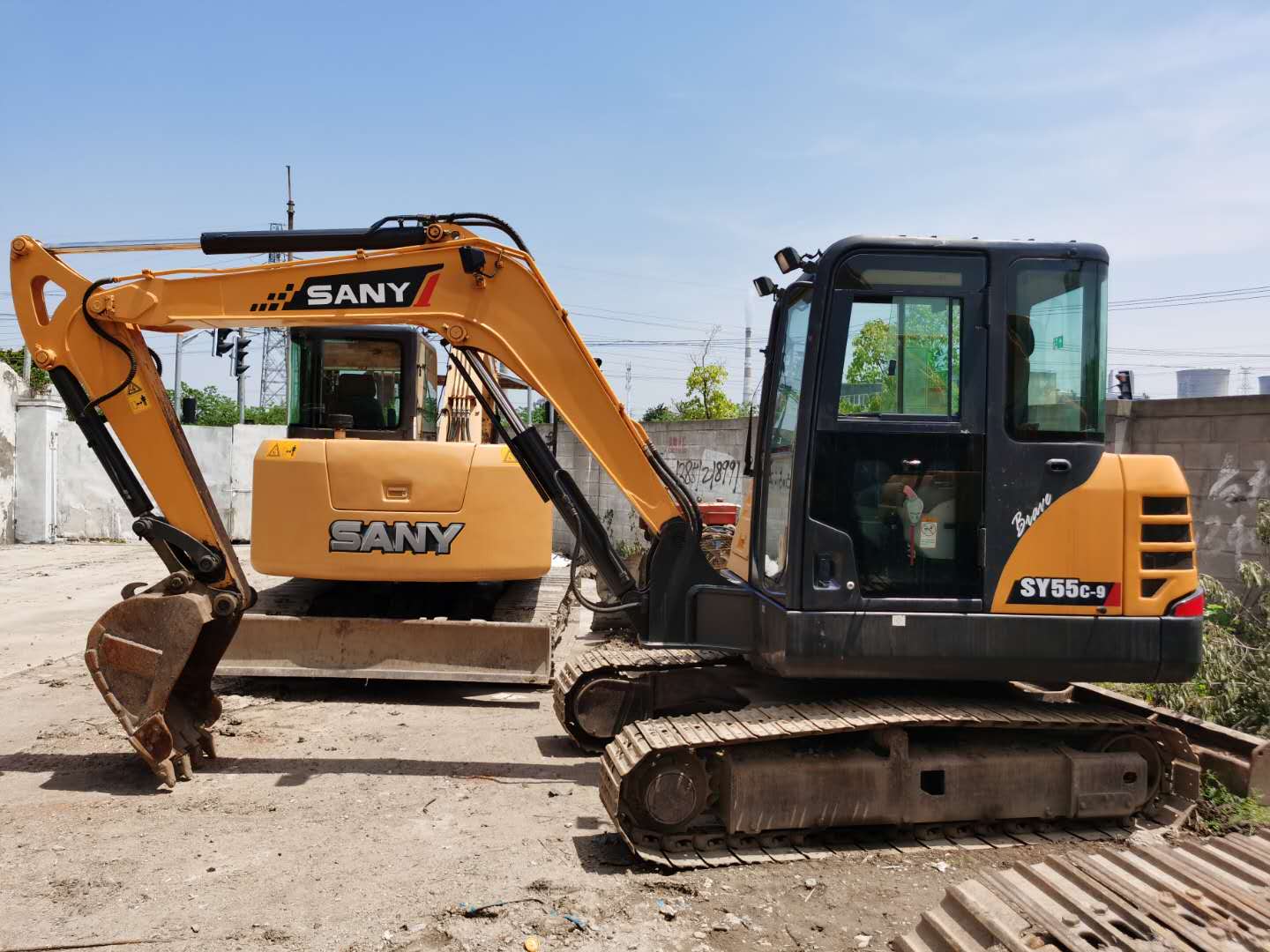 Máquina excavadora Mini excavadora Sany95 usada a precio barato