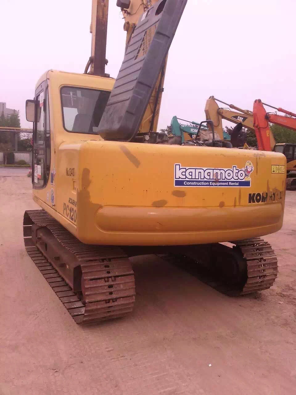 Pelle sur chenilles Komatsu pc120 d'origine, prix bon marché