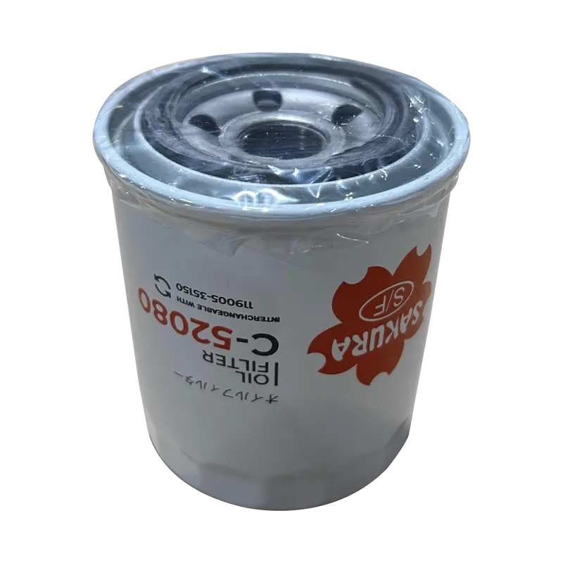 Hot Sale Excavator Parts C-52080 Engine Oil Filter for Gc60 Gcse78 Gc88 E655 E660 LG6060 LG6065 LG6085