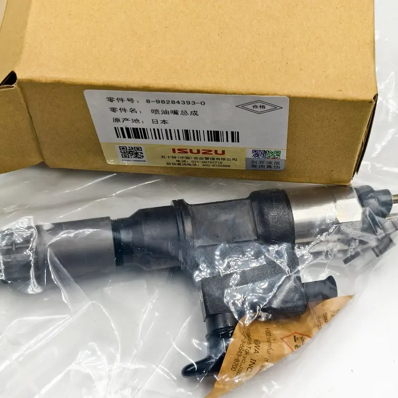 Hot Sale Excavator Parts 8-98284393-0 Fuel Injector Assembly for ZX200-3 ZX330-3 4HK1 6HK1