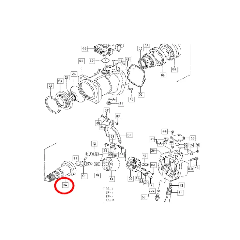 2038877 HITACHI ZX300-5A ZX350 ZX400 (1)