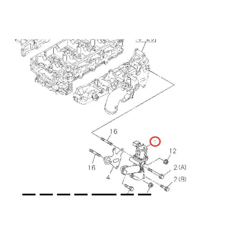 EGR Valve 8982382450 For HITACHI ZX130-5A