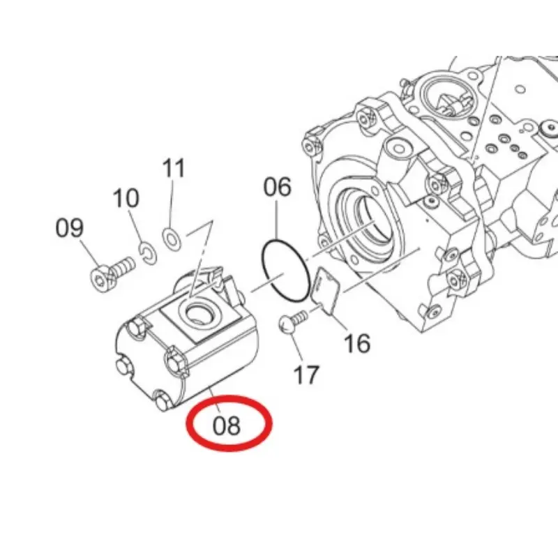 Оригинальный шестеренный насос ZX130 YB00003984 (1)
