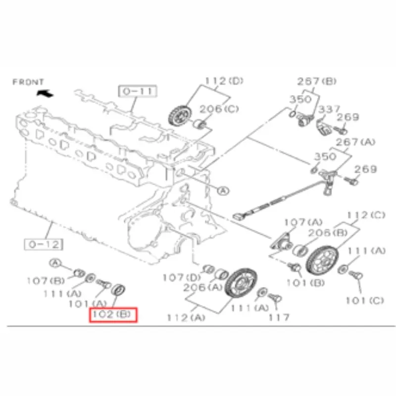 Крышка холостого хода 8970968260 для HITACHI ZX240-5A (1)