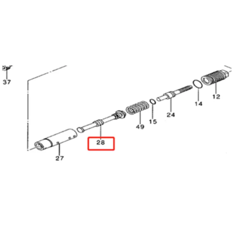 Золотник клапана 4346521 ZX120 ZX200 ZX330 ZX500 (1)