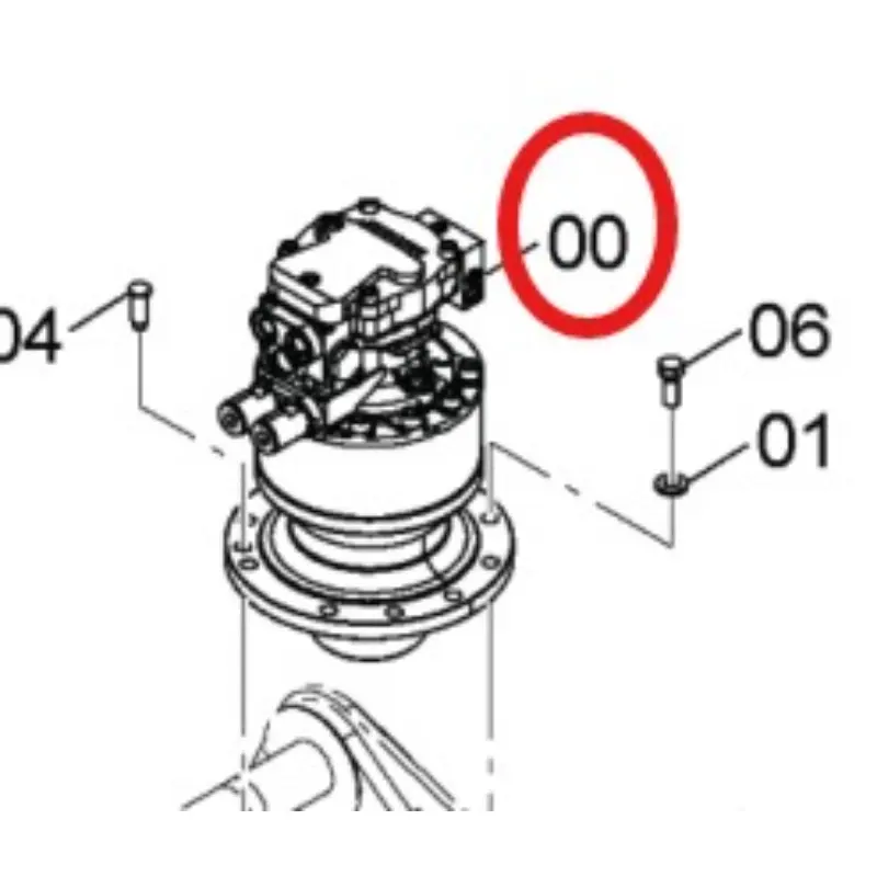YD60001041 HITACHI ZX70 SWING REDUCER