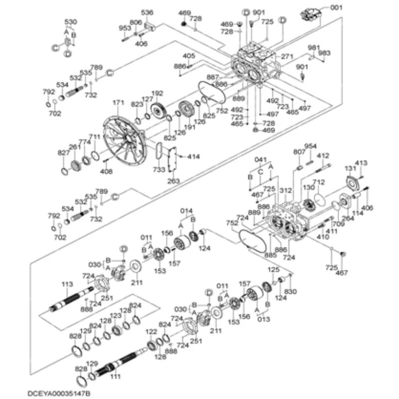 ZX49T-5APUMPKIT ZX490LCH-5A Hydraulic Pump Repair Kit (1)