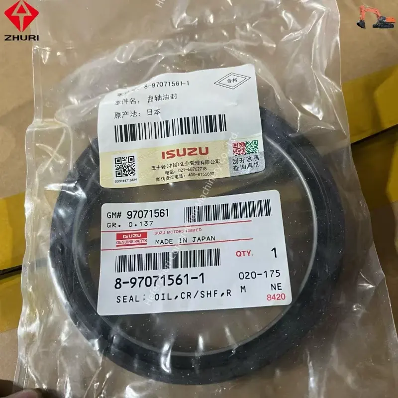 Genuine Excavator Engine Accessories Crankshaft Oil Seal 8970715611 for 4JG2 4JJ1.