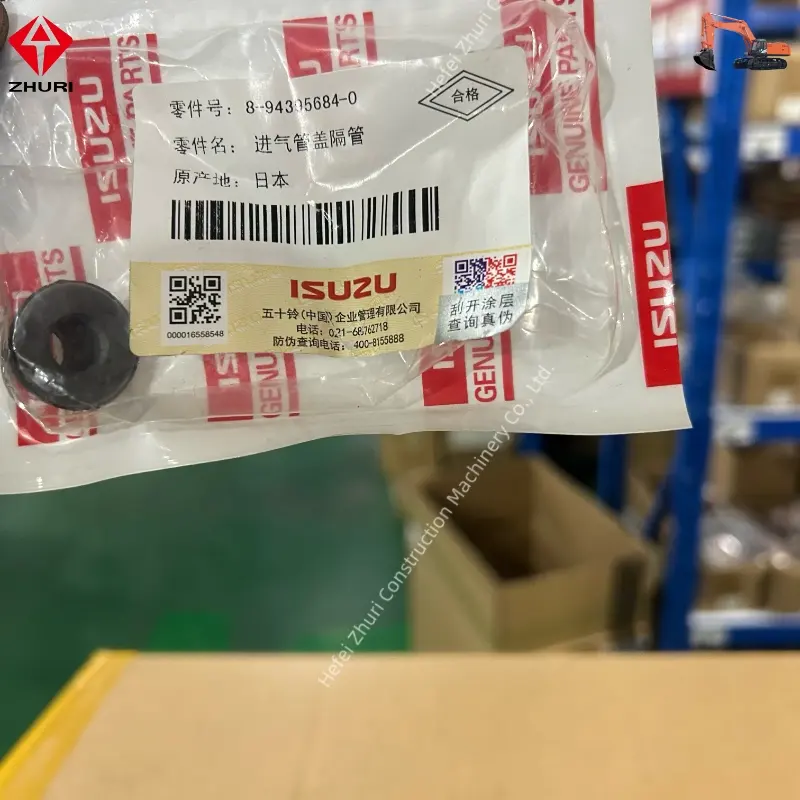 Genuine Excavator Engine Parts Inlet Cover Dist Tube 8943956840 for 4HK1 6SD1.