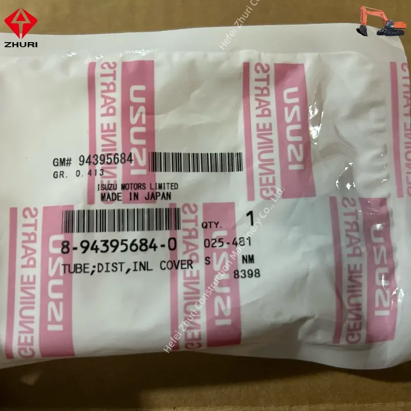 Genuine Excavator Engine Parts Inlet Cover Dist Tube 8943956840 for 4HK1 6SD1.