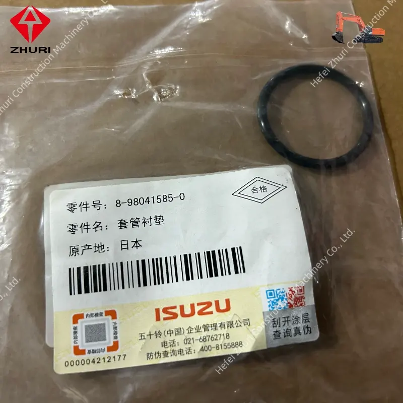 Genuine Excavator Engine Parts Nozzle Holder Sleeve Gasket 8980415850 for Isuzu 6wf1.