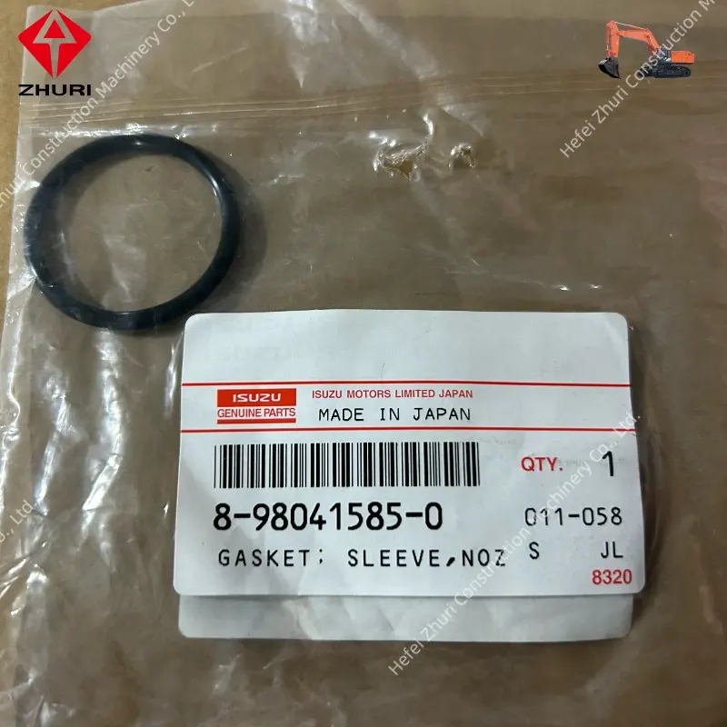 Genuine Excavator Engine Parts Nozzle Holder Sleeve Gasket 8980415850 for Isuzu 6wf1.