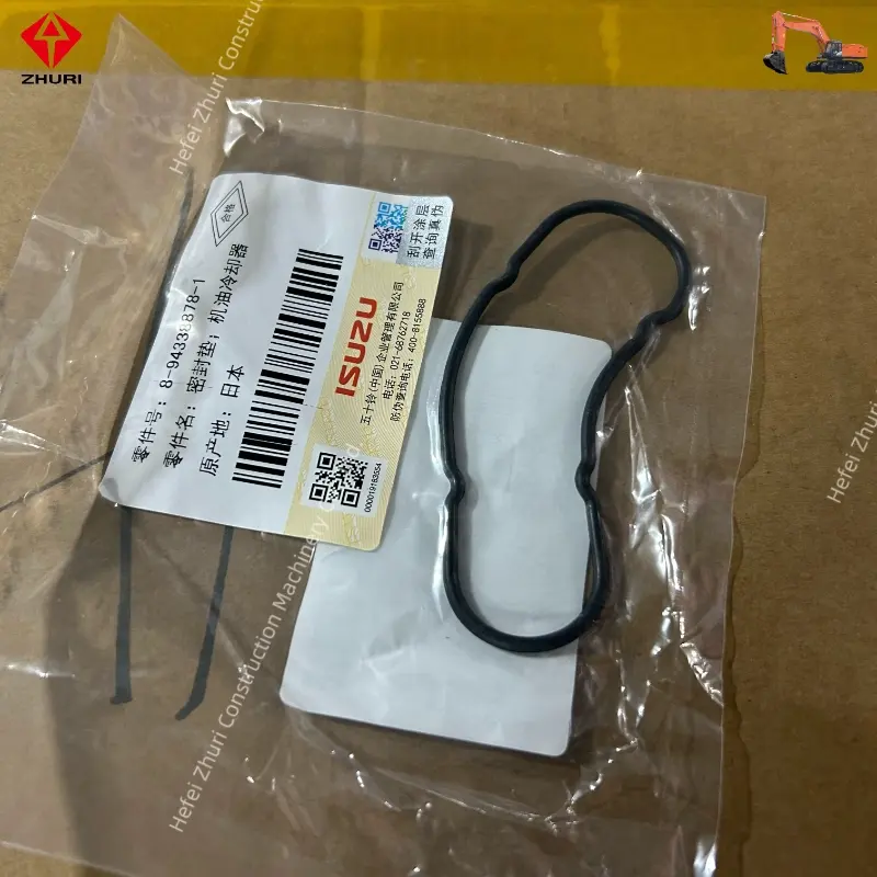 Genuine Excavator Engine Parts Oil Cooler Gasket 8943388781 for Isuzu 4HK1.
