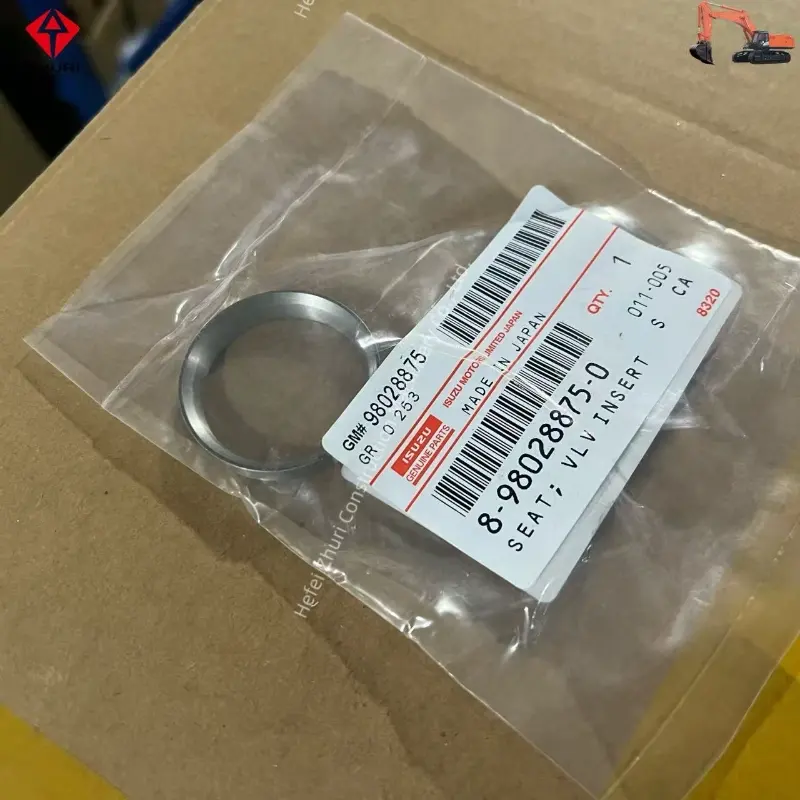 Genuine Excavator Engine Parts Valve Insert Seat 8980288750 For ISUZU 4HK1 6HK1.