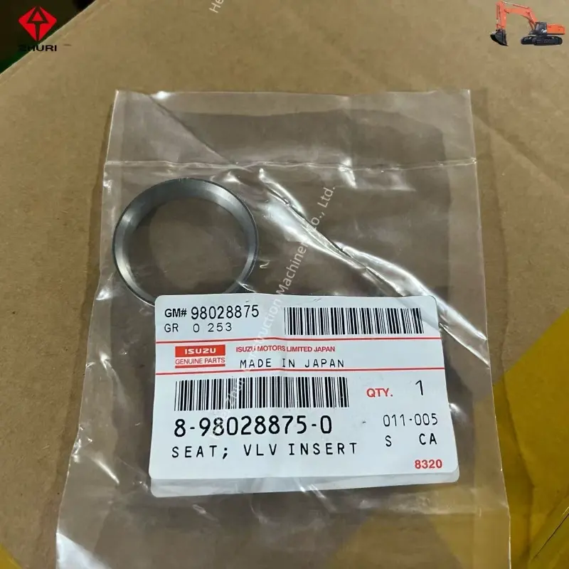 Genuine Excavator Engine Parts Valve Insert Seat 8980288750 For ISUZU 4HK1 6HK1.