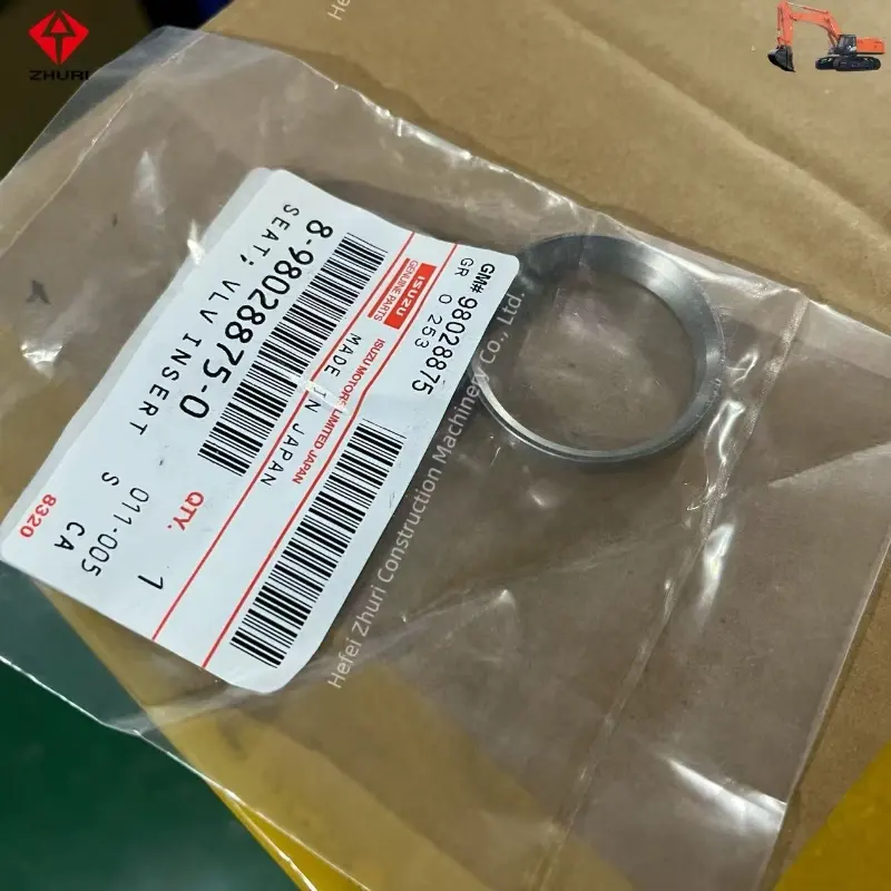 Genuine Excavator Engine Parts Valve Insert Seat 8980288750 For ISUZU 4HK1 6HK1.