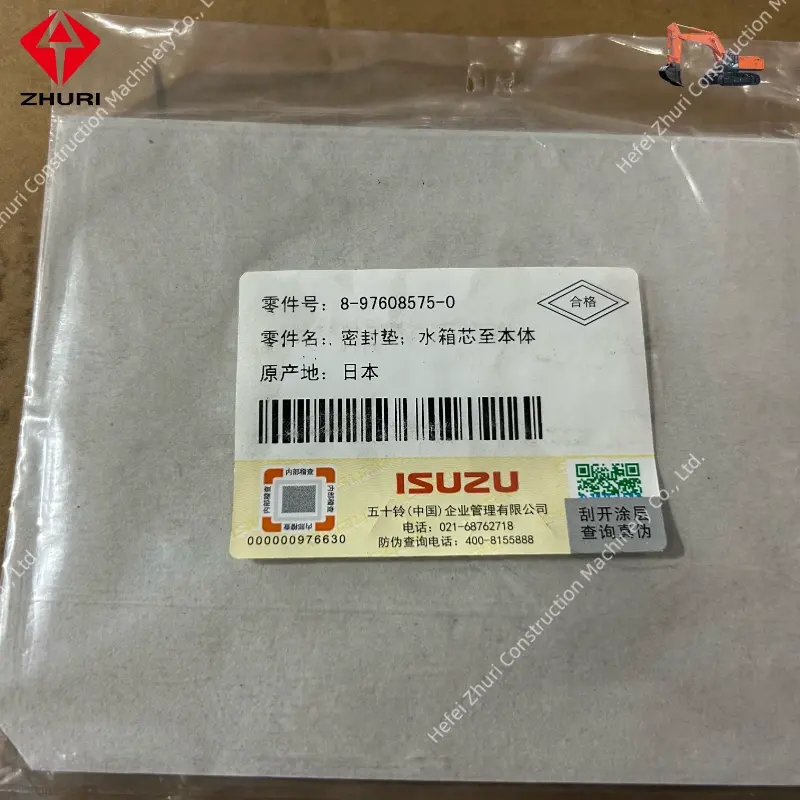 Genuine Excavator Spare Parts Core to Body Gasket 8976085750.