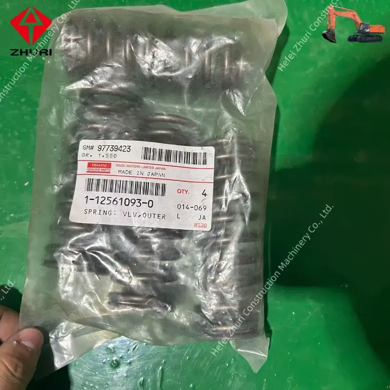 Genuine Excavator Spare Parts Outer Valve Spring 1125610930 For Isuzu Cxz Exz.