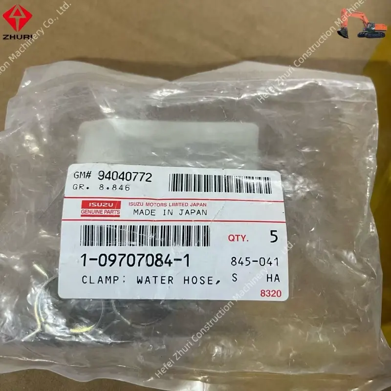 Genuine ISUZU Excavator Parts Water Hose Clamps 1097070841.
