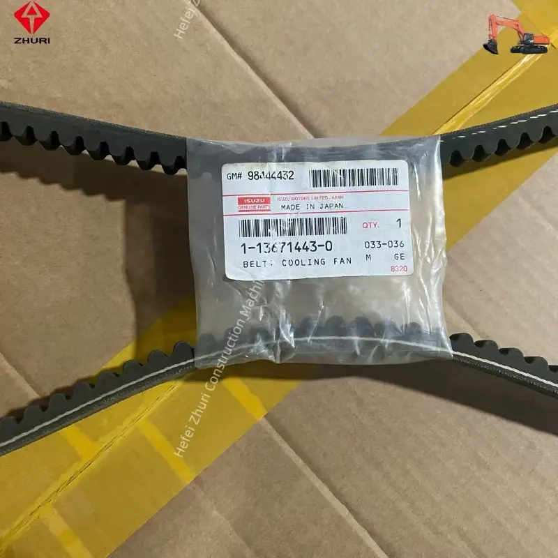Genuine Isuzu Cooling Fan Belt 1136714430 For Excavator.
