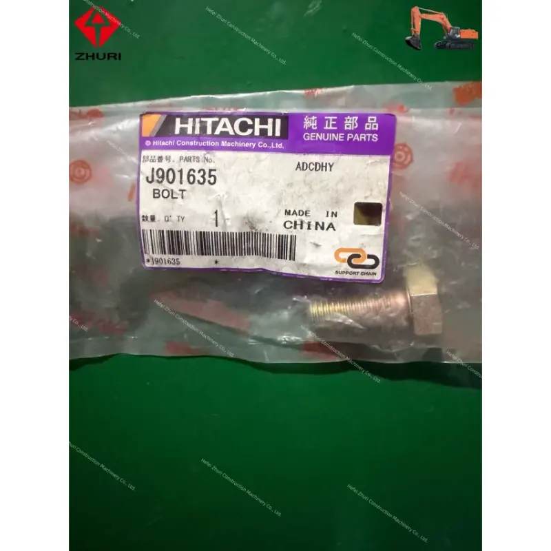 Good Price Precision Locking Genuine Excavator J901635h Bolt for Hitachi Parts