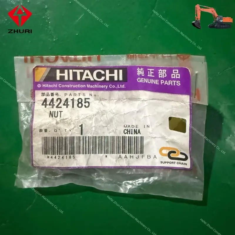 High-Strength Original Excavator Spare Part 4424185 Nut for Hitachi Parts