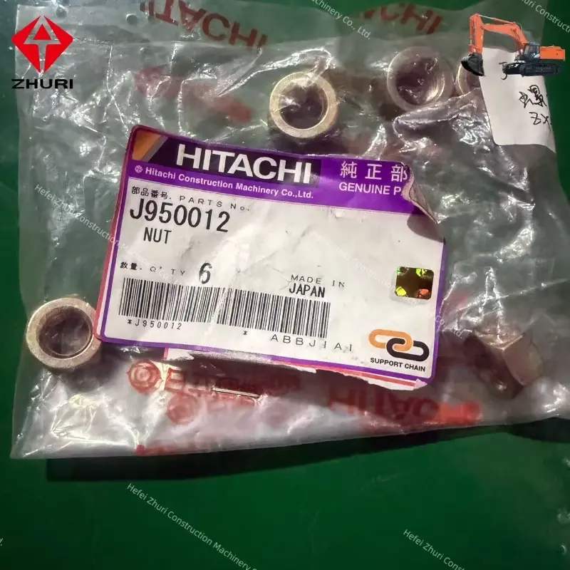 High-Strength Original Excavator Spare Part J950012 Nut for Hitachi Parts
