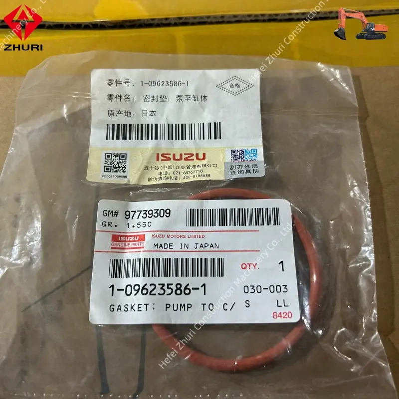 Oiginal Isuzu Excavator Engine Parts Pump to CBl Gasket 1096235861.