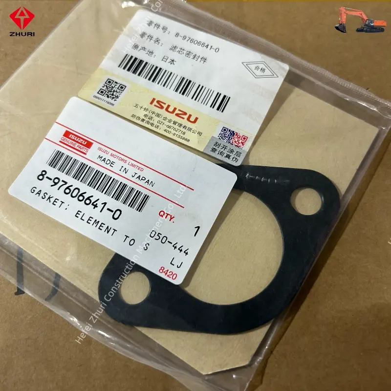 Original Excavator Engine Parts Oil Cooler Gasket 8976066410 for Hitachi.