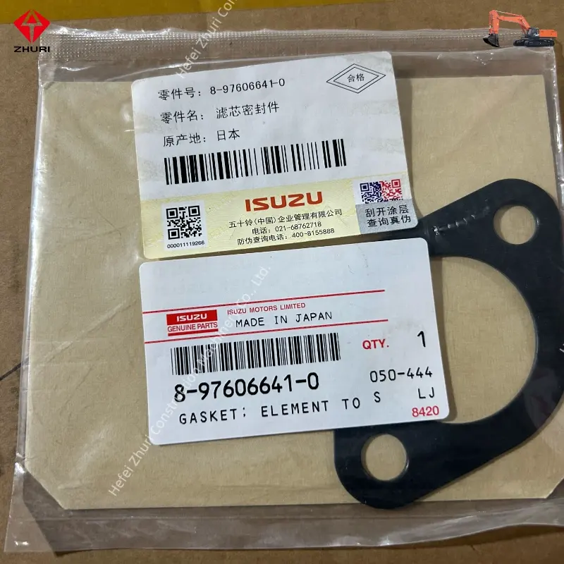 Original Excavator Engine Parts Oil Cooler Gasket 8976066410 for Hitachi.