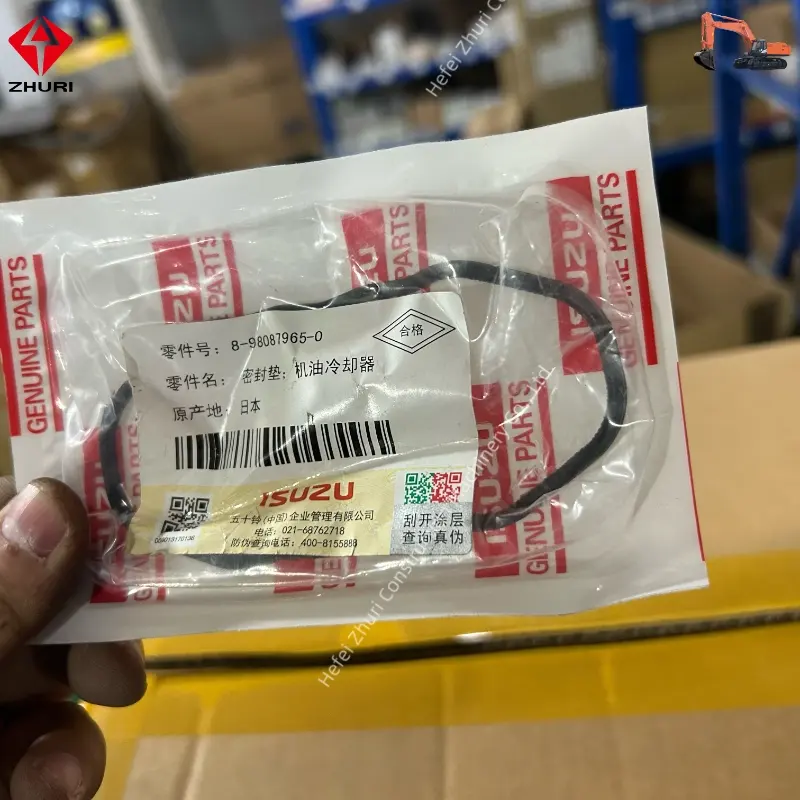 Original Excavator Engine Parts Oil Filter Gasket 8980879650 for 4jg1 4ja1.