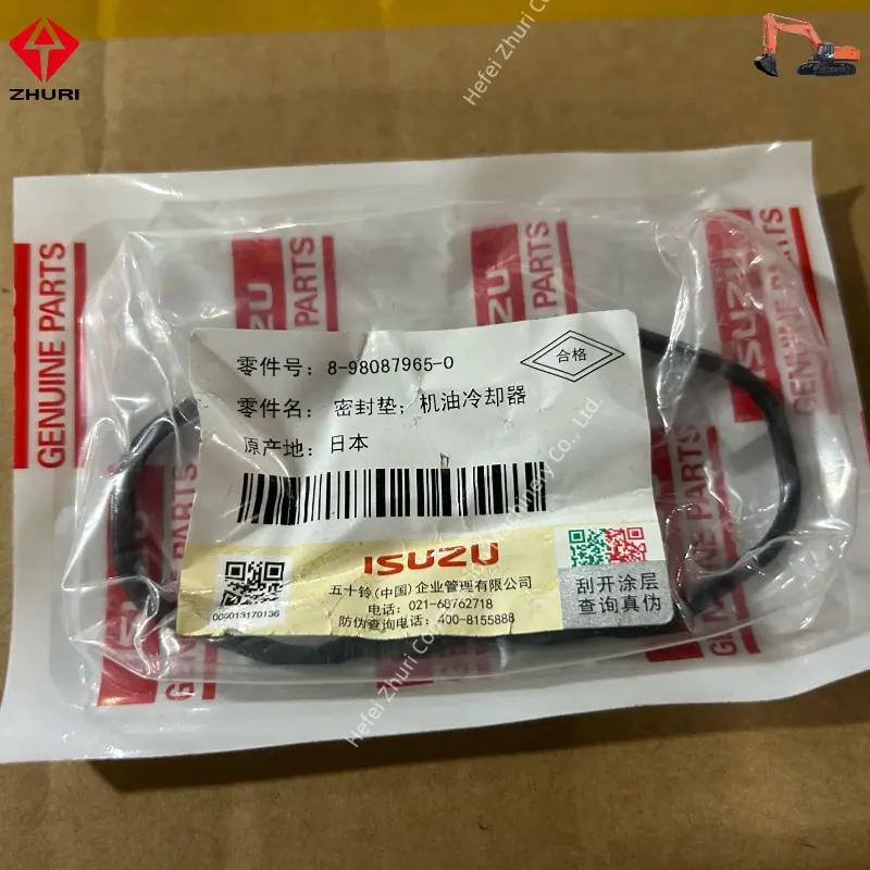 Original Excavator Engine Parts Oil Filter Gasket 8980879650 for 4jg1 4ja1.