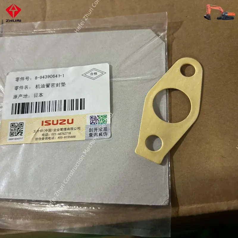 Original Excavator Engine Parts Oil Pipe Gasket 8943906411 for Isuzu.