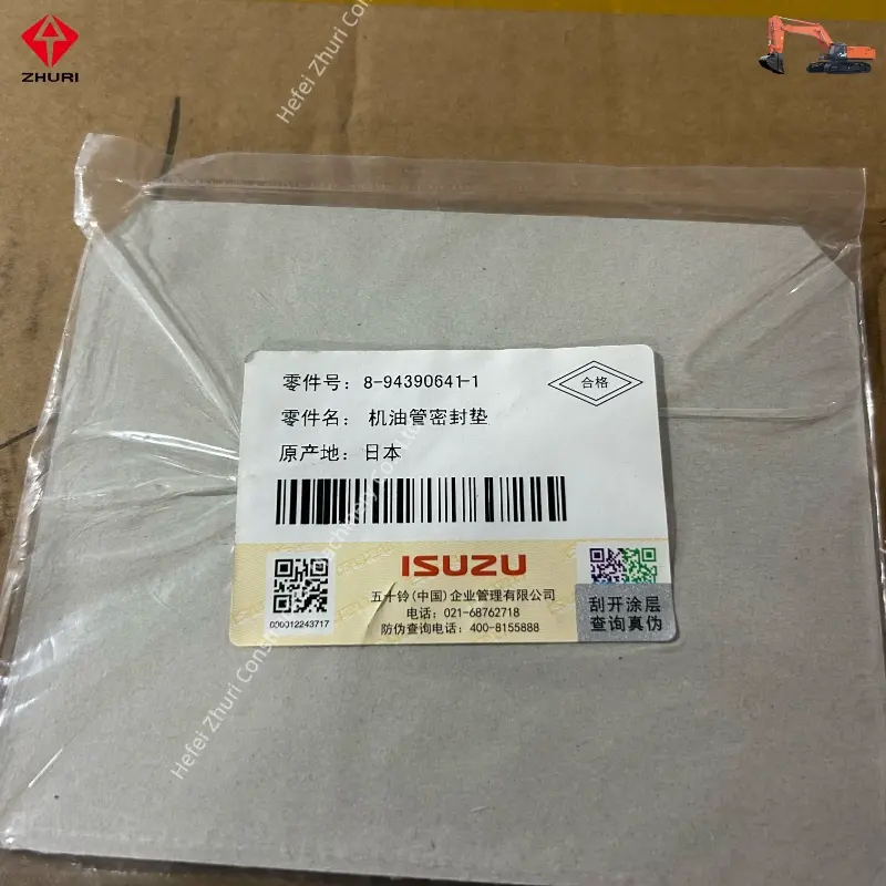 Original Excavator Engine Parts Oil Pipe Gasket 8943906411 for Isuzu.