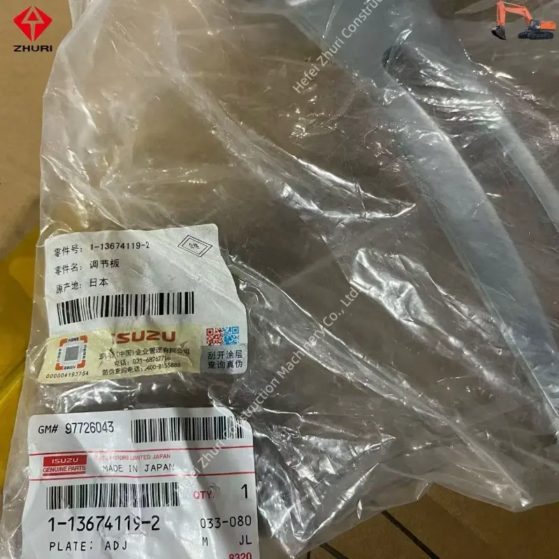 Original Excavator Engine Parts Plate Adjust 1136741192 for Isuzu 6bd16bb14bg1 4bd1.
