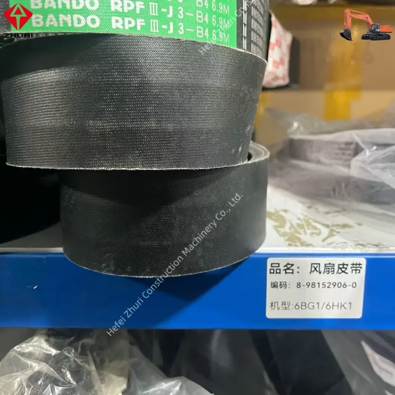 Original Excavator Engine Parts WATER PUMP DRIVE BELT 8981529060 Suitable For ISUZU 6BG1 6HK1.