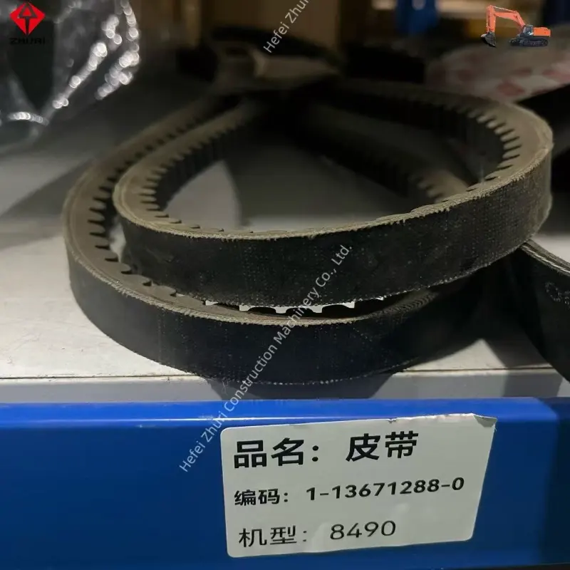 Original Excavator Parts Cooling Fan Belt 1136712880 For Hitachi.