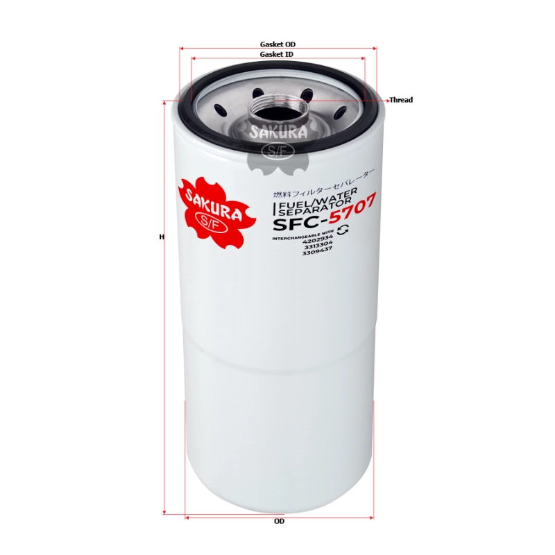 Sturdy Original Sakura FuelWater Separator SFC-5707 For Excavator Parts.