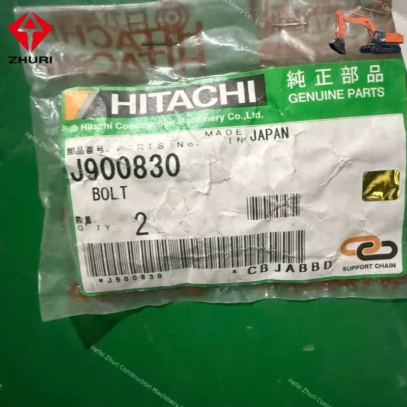 Wear & Corrosion Resistant Original Excavator J900830 Fastening Bolt for Hitachi Parts